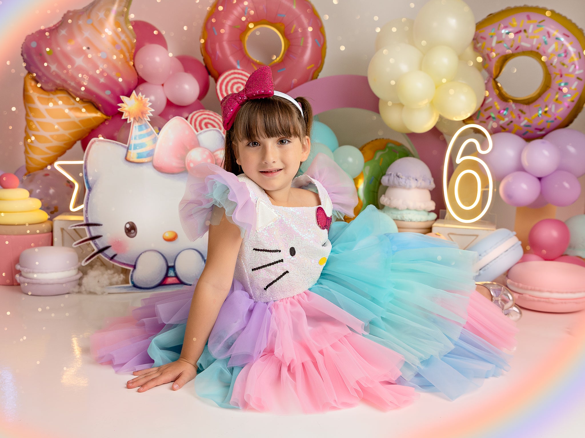 Kitty Vestido Arcoiris