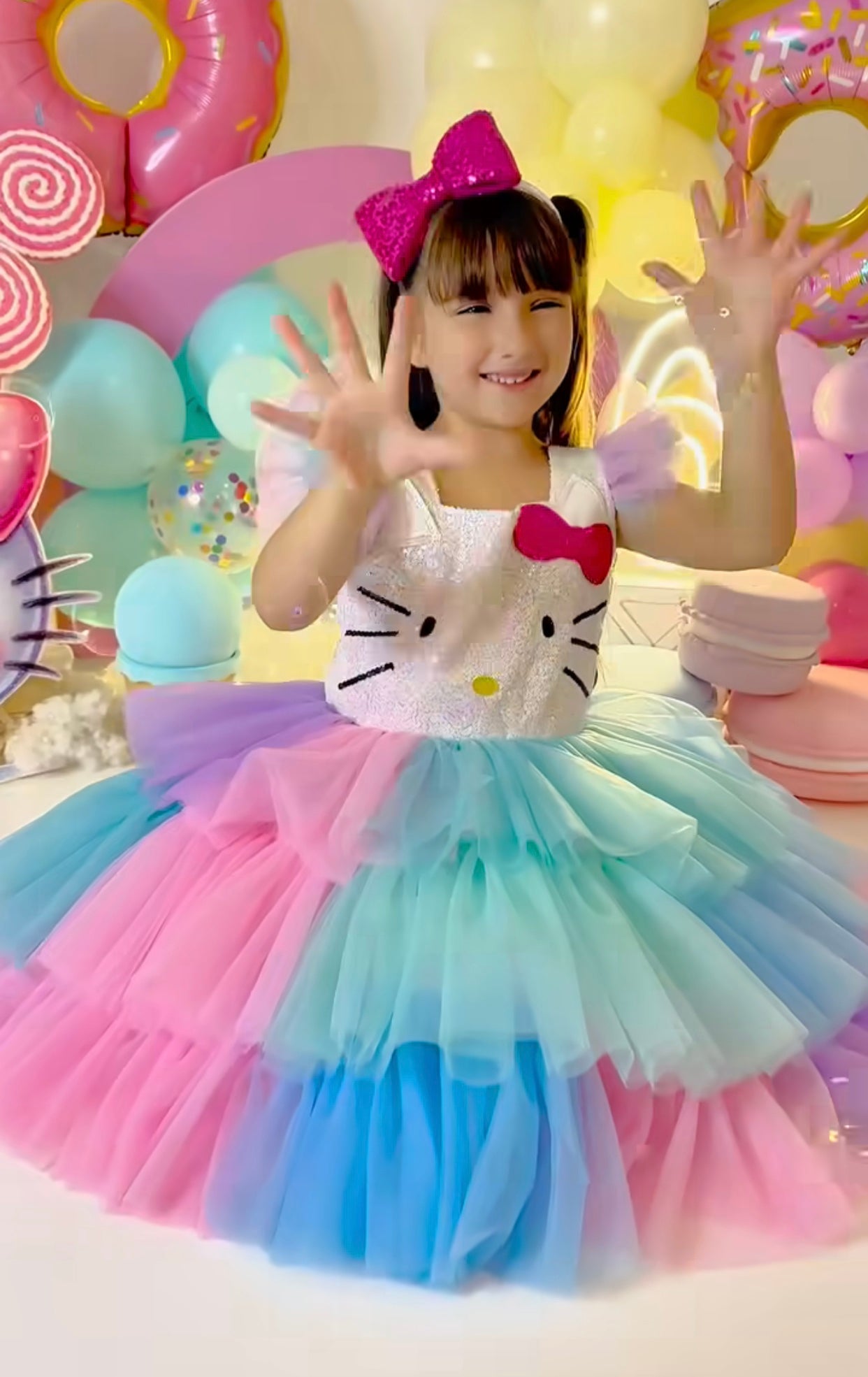 Kitty Vestido Arcoiris