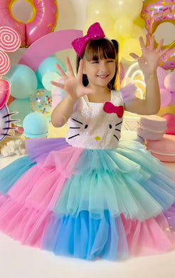 Kitty Vestido Arcoiris