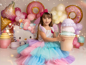 Kitty Vestido Arcoiris