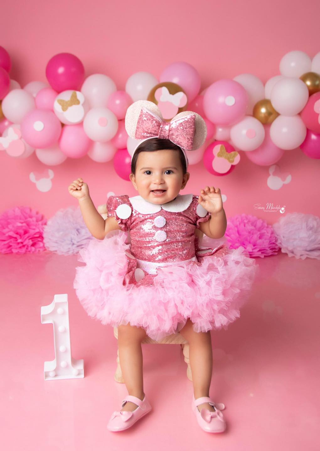 New minnie tutu rosa palo