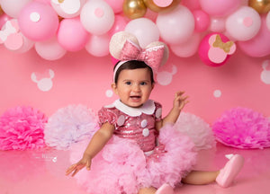 New minnie tutu rosa palo