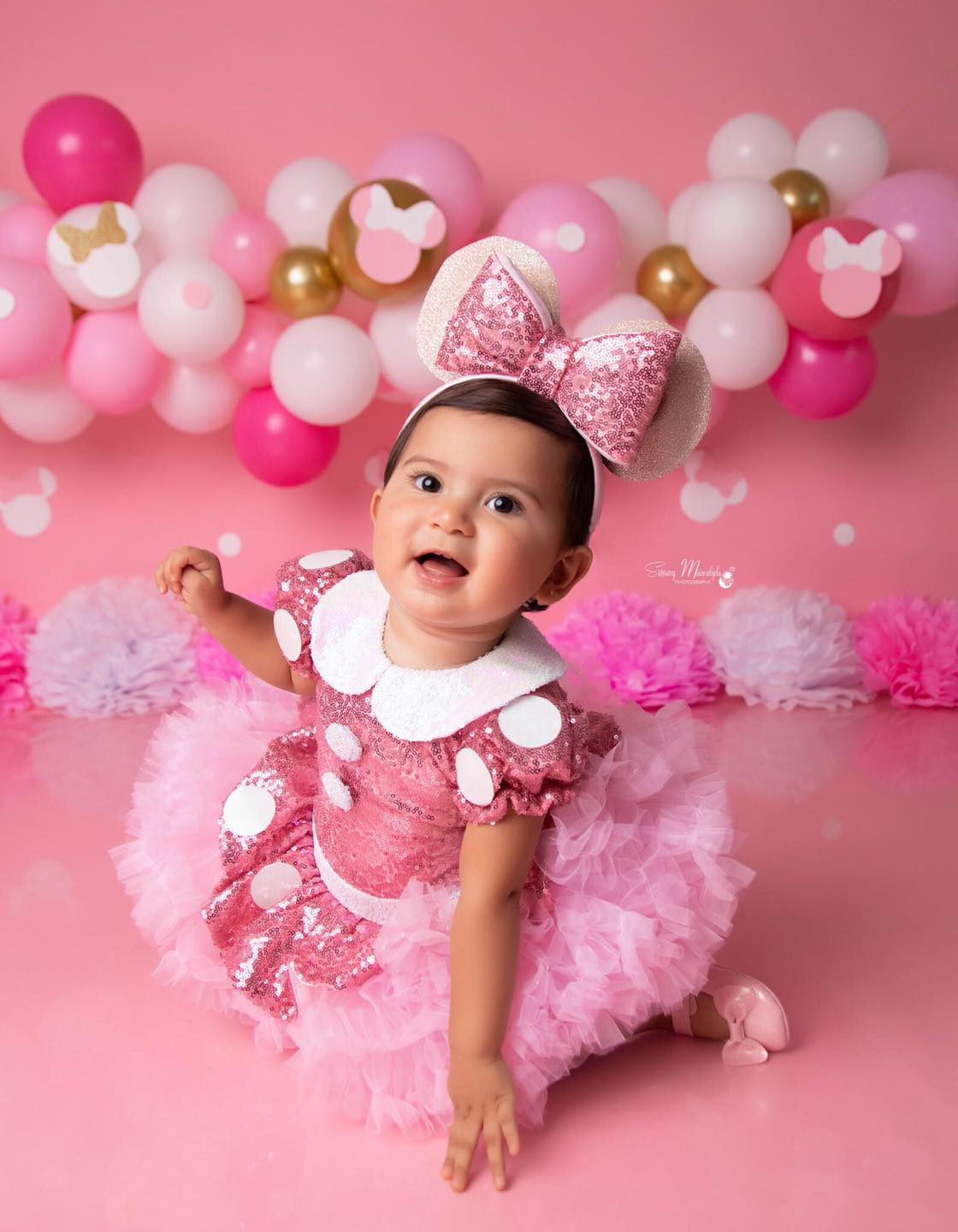 New minnie tutu rosa palo