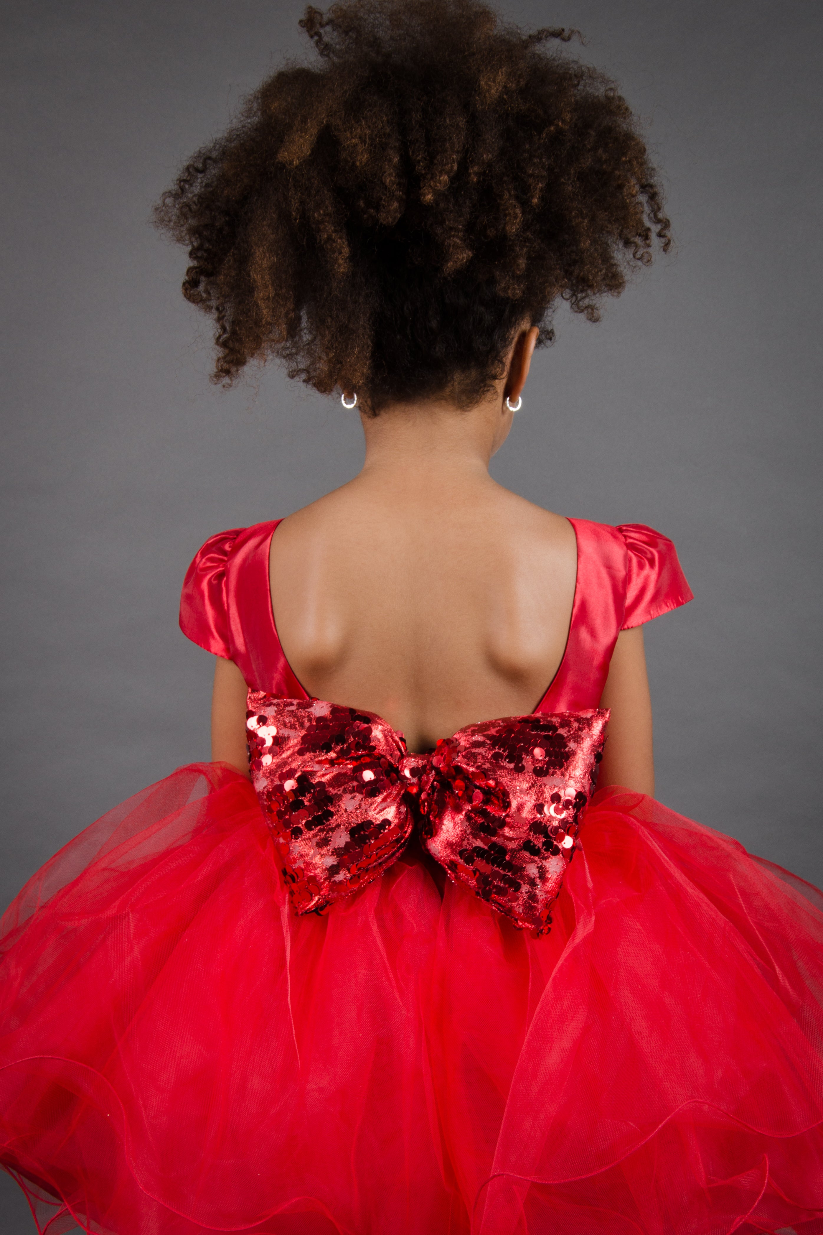 vestido rojo infantil para fiestas