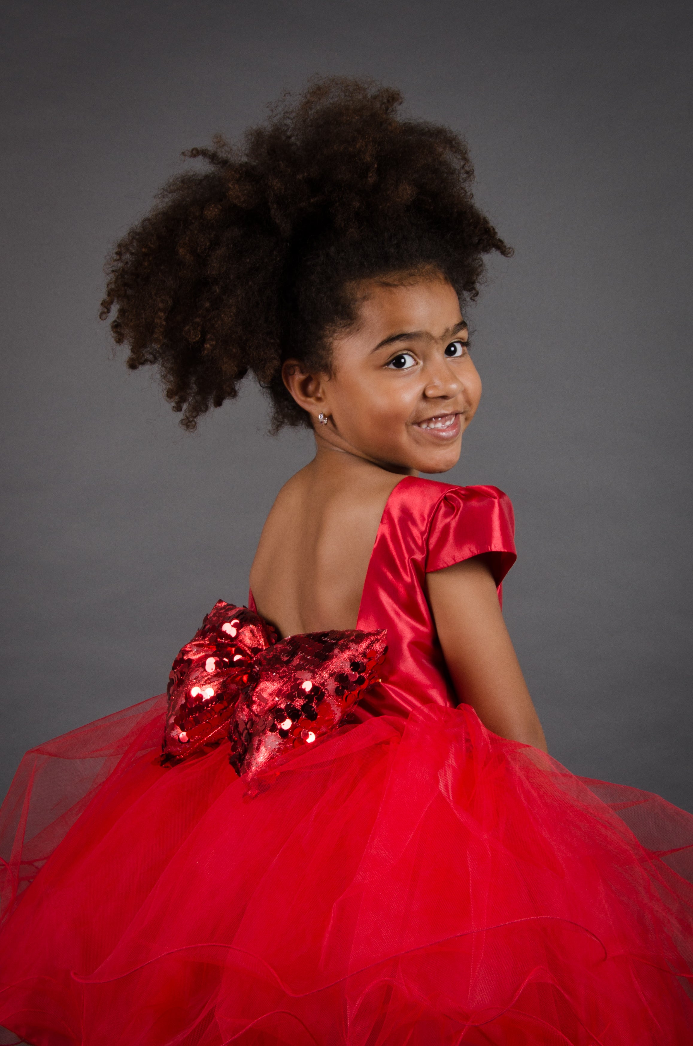 vestidos de niña rojo para fiestas 