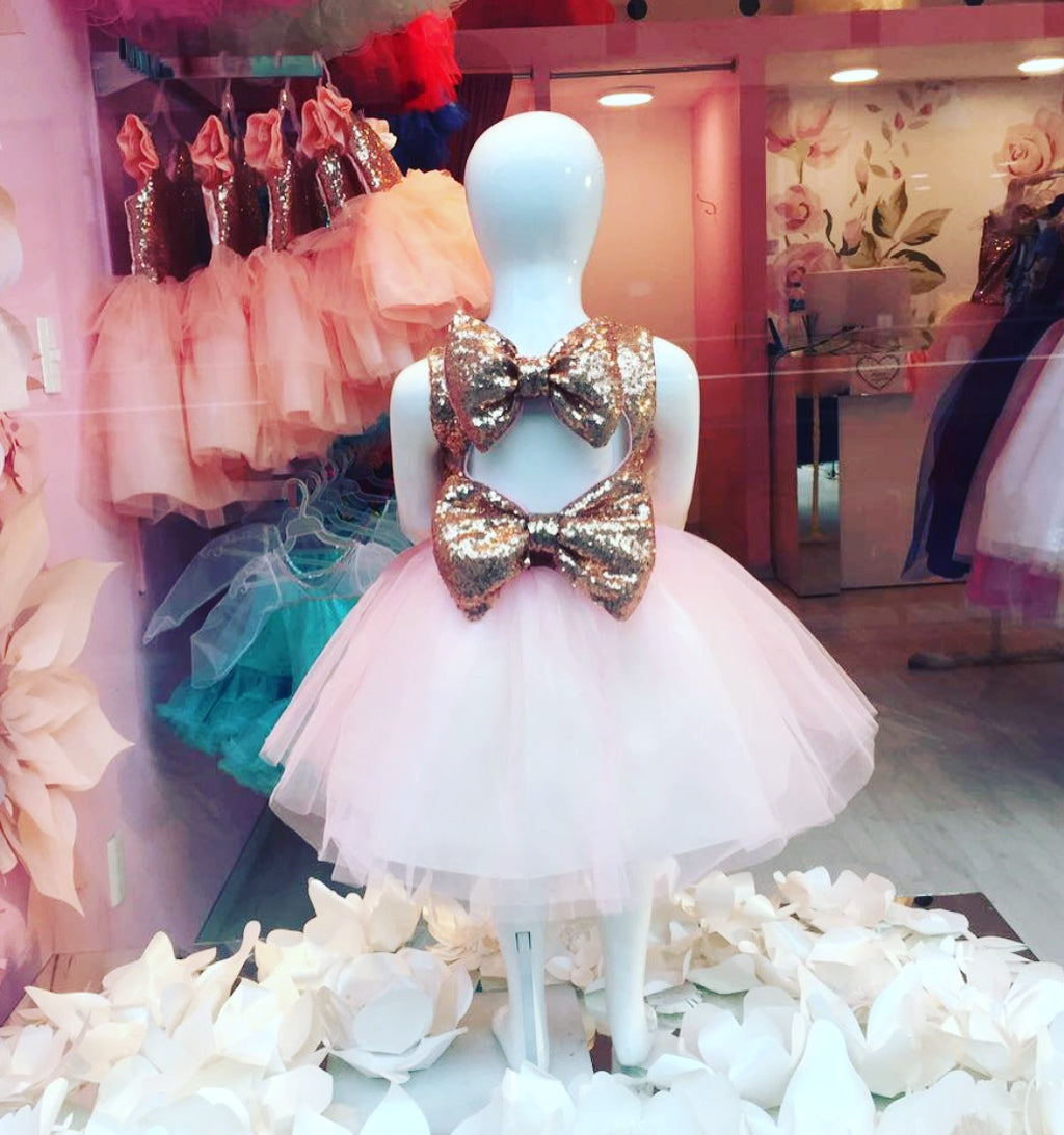 vestidos Pink & Gold